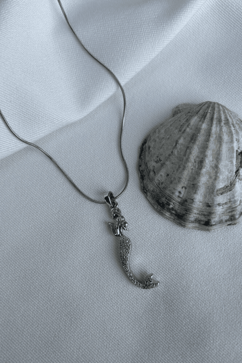 Deniz Kızı Tasarım Model Kolye (silver)