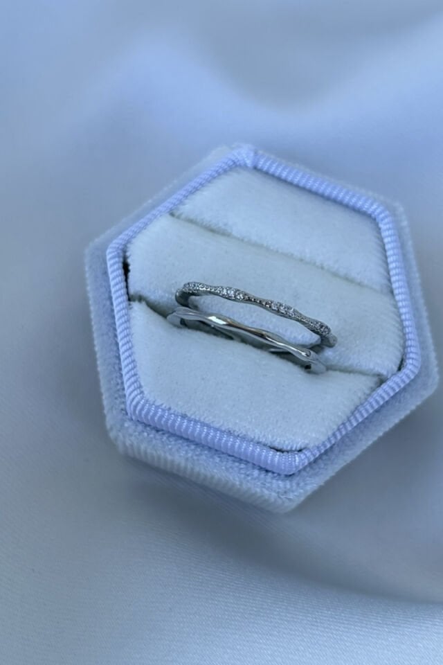 İkili Görünüm Minimal Model Yüzük (silver)