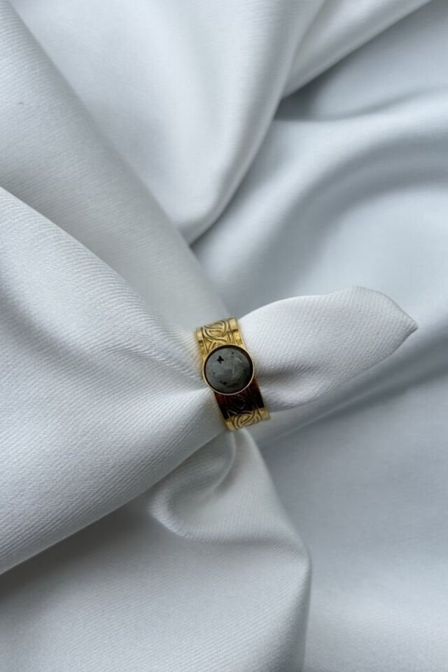 Taş Rengi Model Tasarım Bohem Yüzük