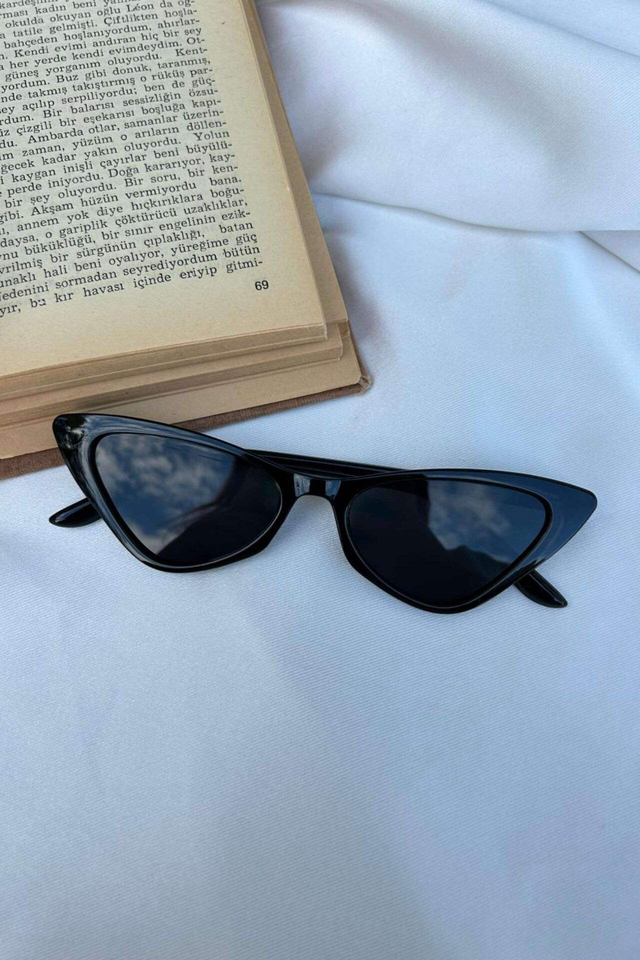 Vintage Model Tasarım Siyah Güneş Gözlüğü