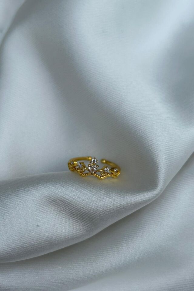 Kristal Taş Minimal Model Tasarım Yüzük