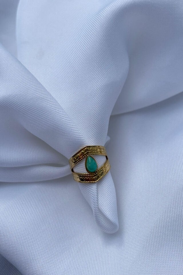 Damla Taş Vintage Model Yüzük