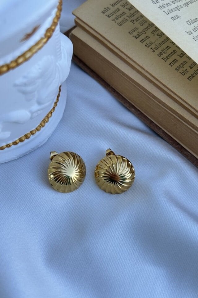 Vintage Model Yuvarlak Küpe