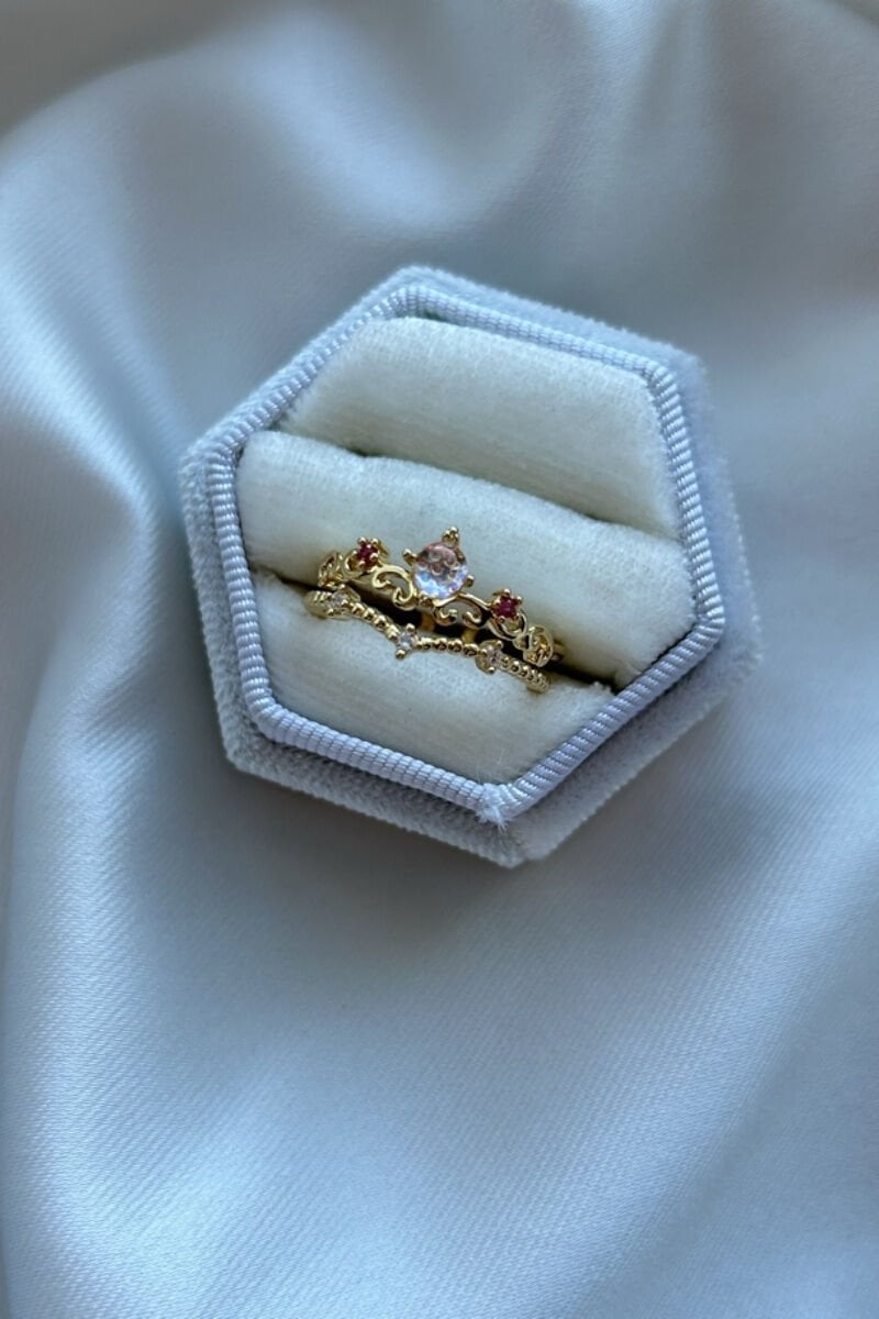 Parlak Taş Tasarım Model Yüzük