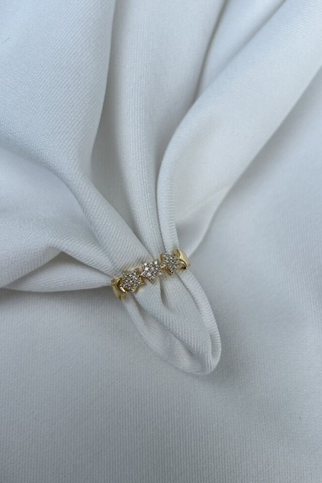 Kristal Taş Yıldız Model Yüzük