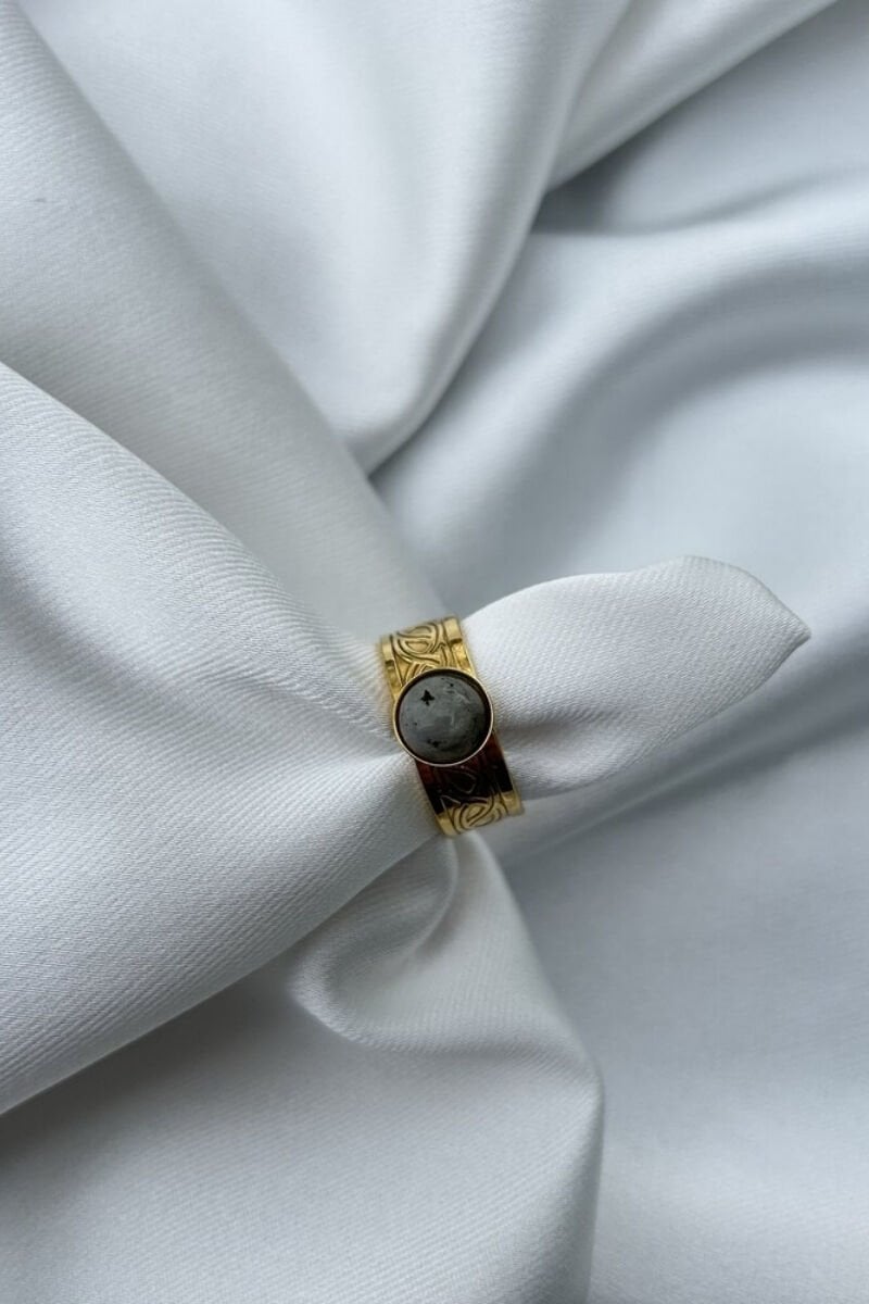 Taş Rengi Model Tasarım Bohem Yüzük