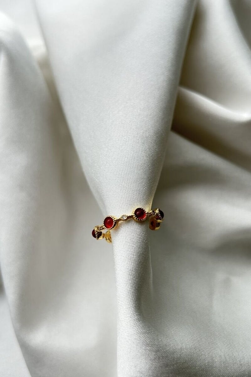 Akik Taşlı Yüzük