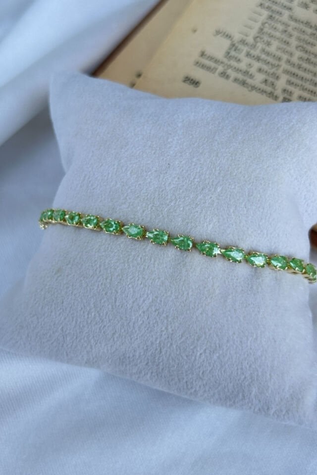 Yeşil Taş Su Yolu Bileklik