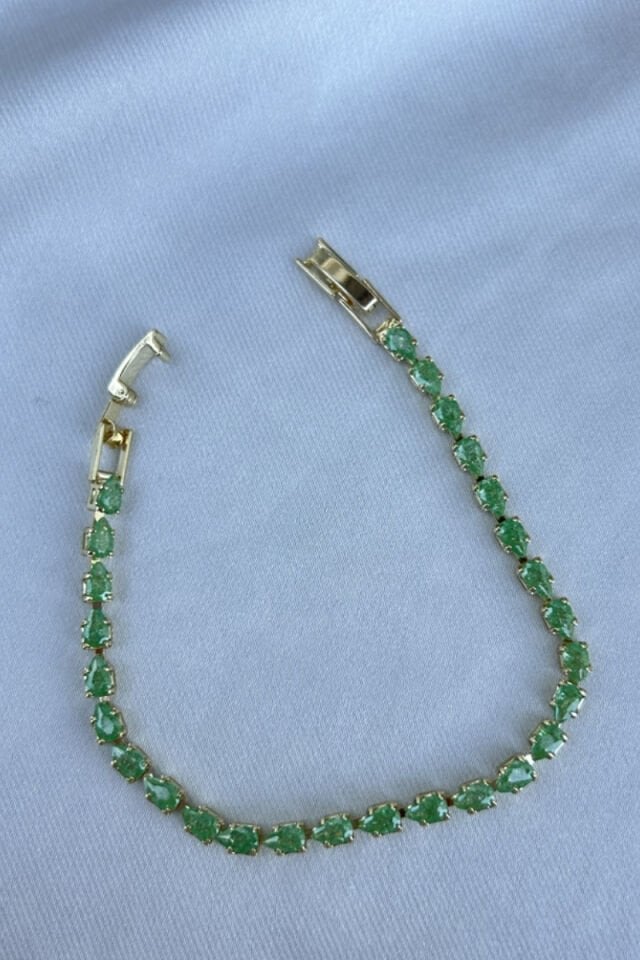 Yeşil Taş Su Yolu Bileklik