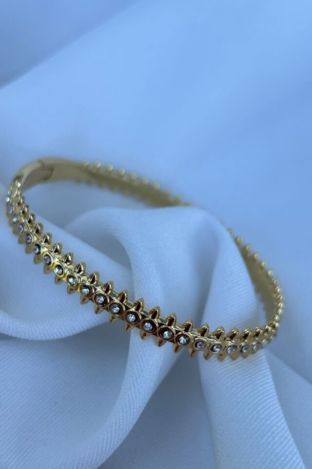 Kristal Taş Detaylı Tasarım Model Kelepçe