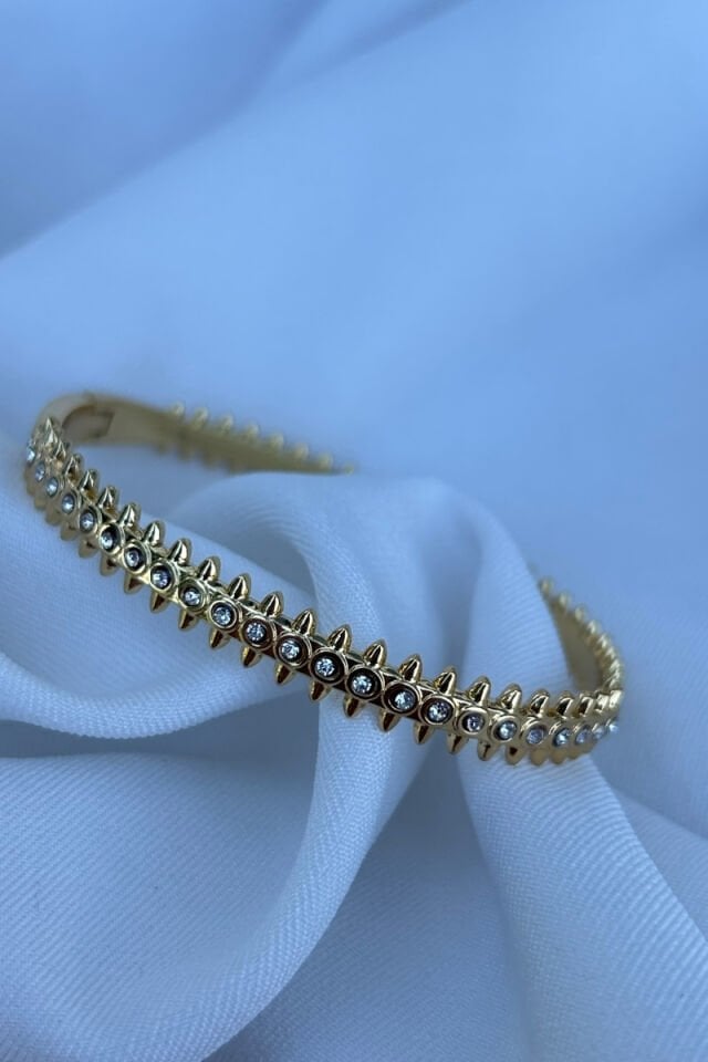 Kristal Taş Detaylı Tasarım Model Kelepçe