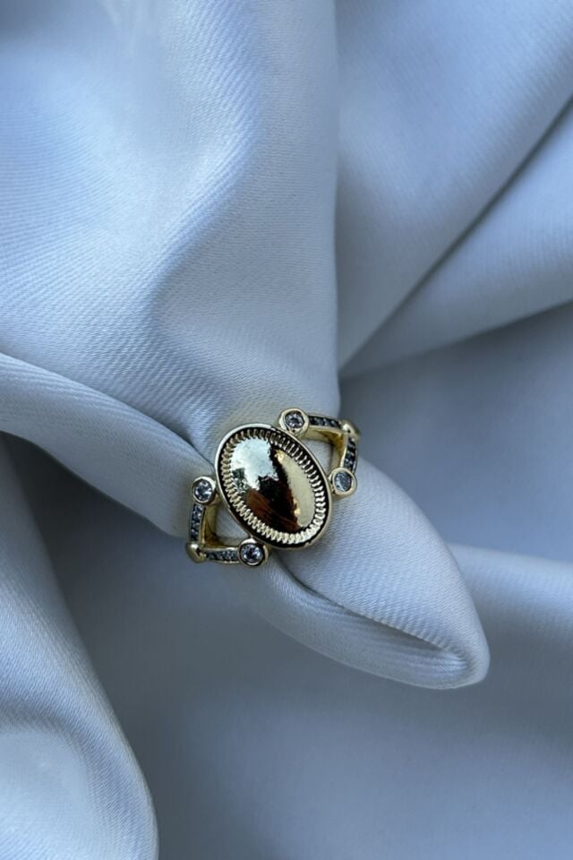 Oval Vintage Model Tasarım Yüzük