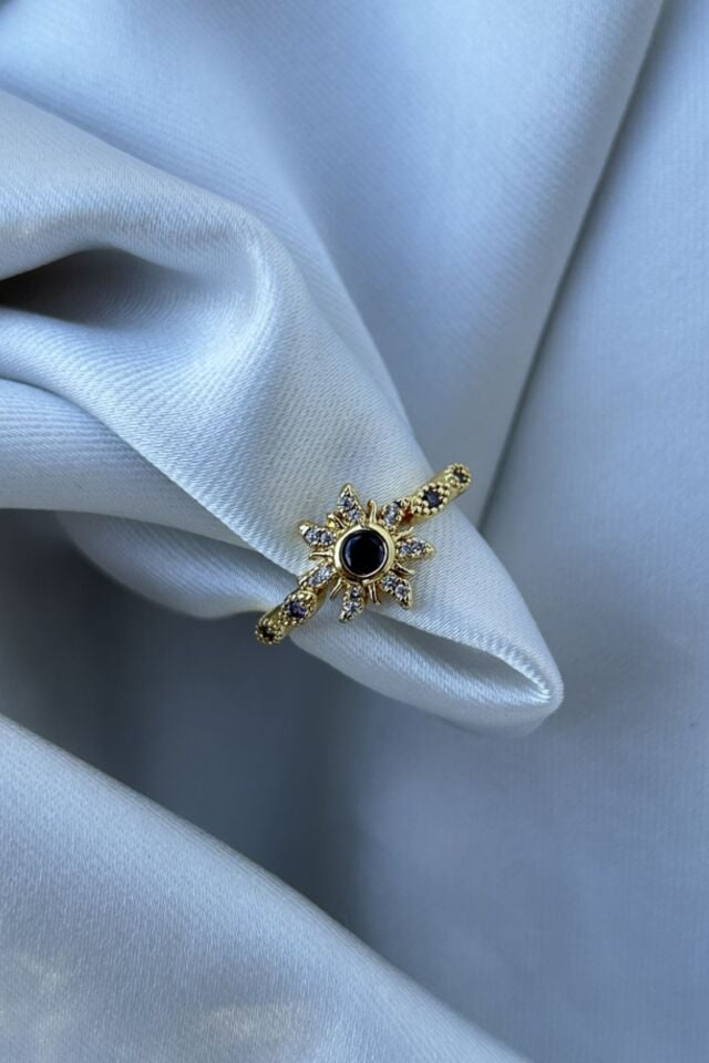 Mor Taş Güneş Model Tasarım Yüzük