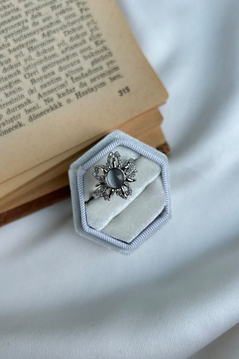 Güneş Model Dönen Yüzük(silver)