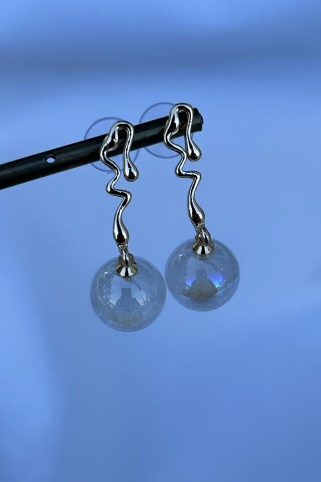 Sedefli İnci Model Tasarım Küpe