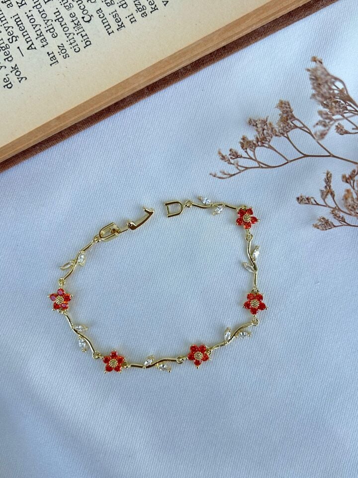 Renkli Çiçek Model Tasarım Bileklik