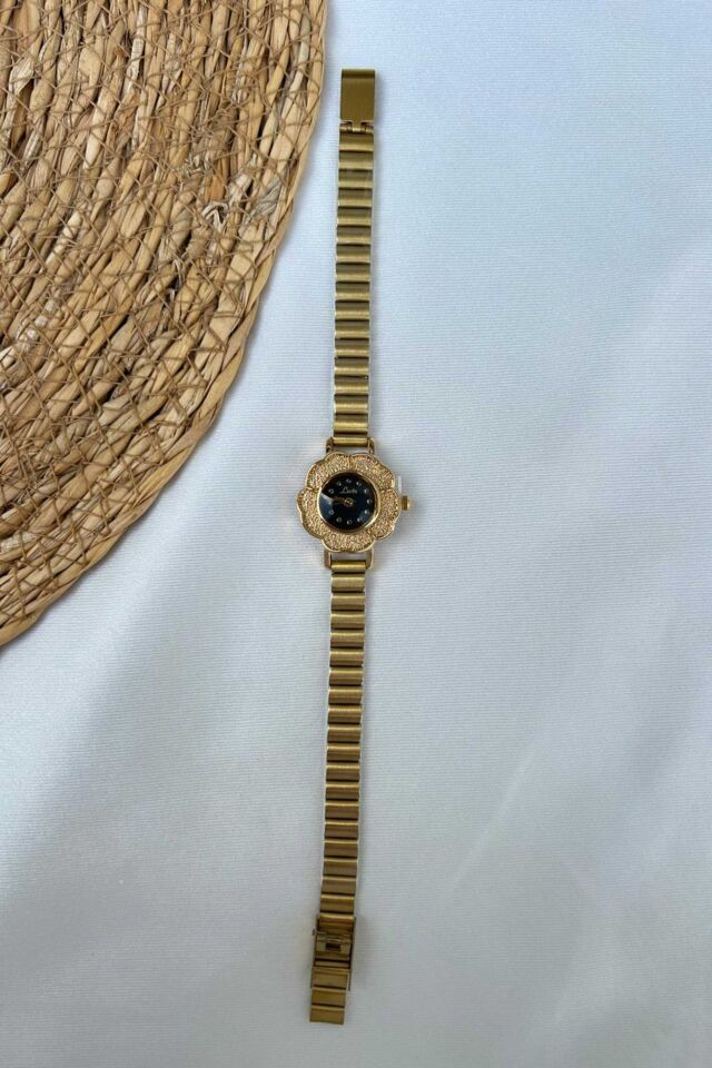 Çiçek Model Vintage Çelik Kordon Saat