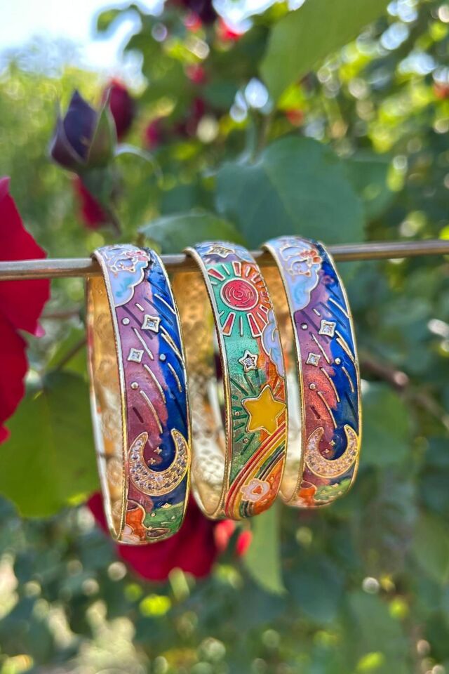 Güneş ve Ay Renkli  Tasarım Bilezik