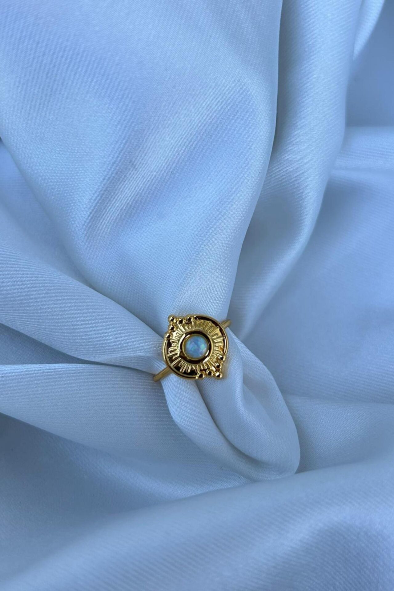 Opal Taş Vintage Model Tasarım Yüzük