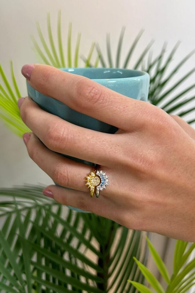 Ay ve Güneş Çift Yüzük