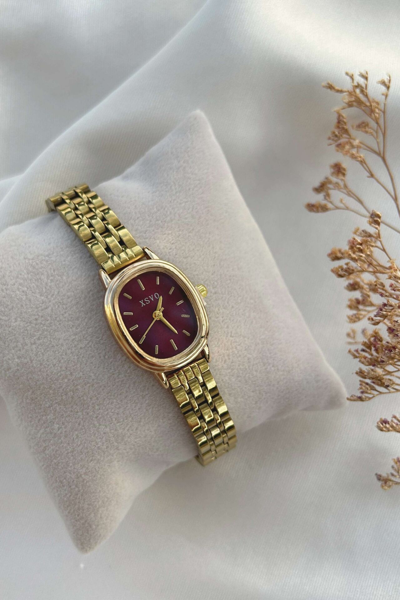Vintage Minimalist Şık Oval Saat