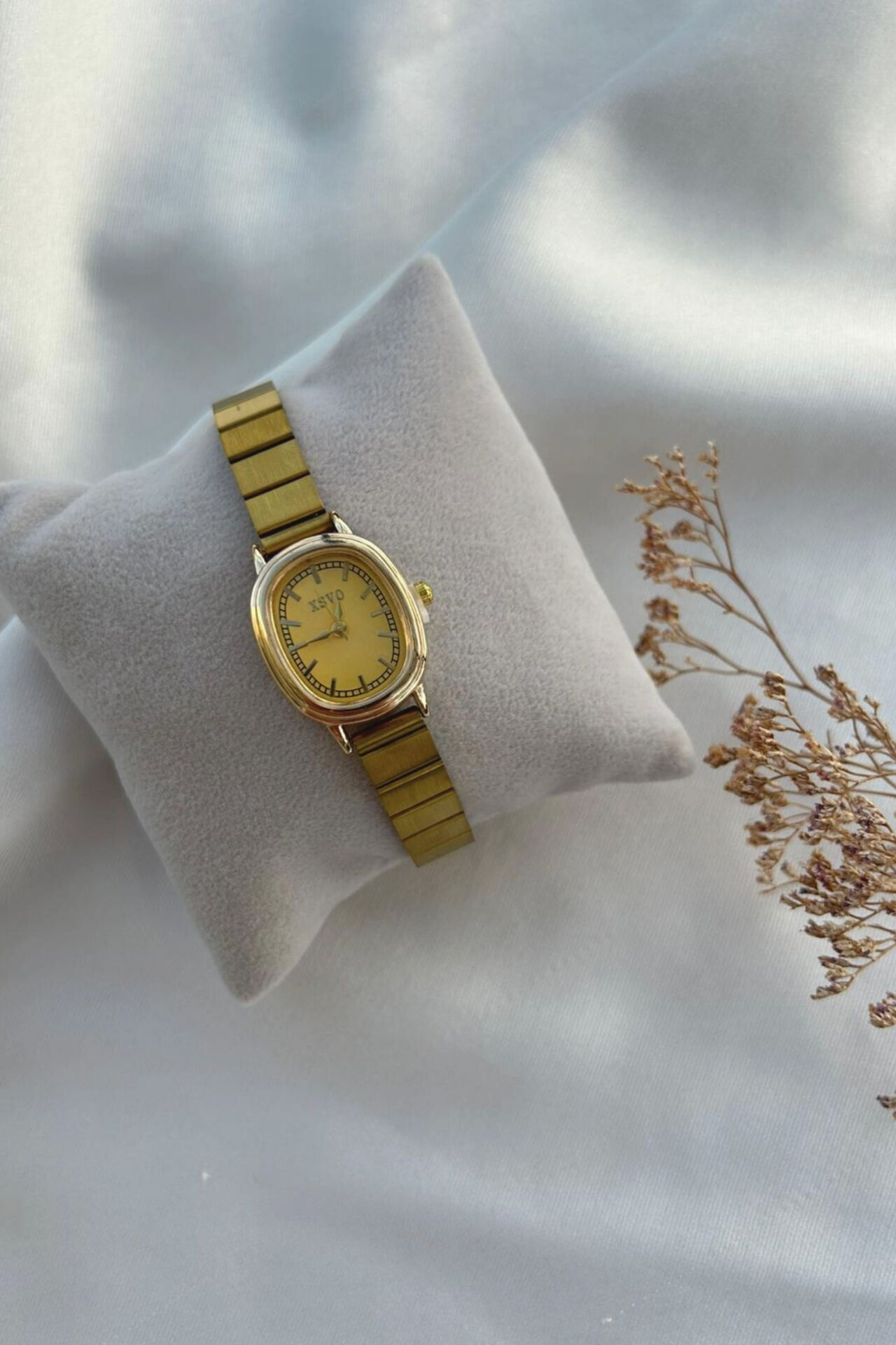 Vintage Minimalist Şık Oval Saat