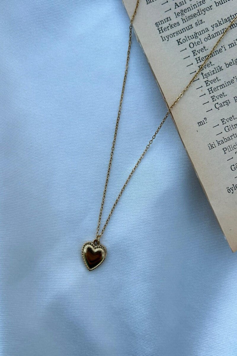 Vintage Model Kalp kolye