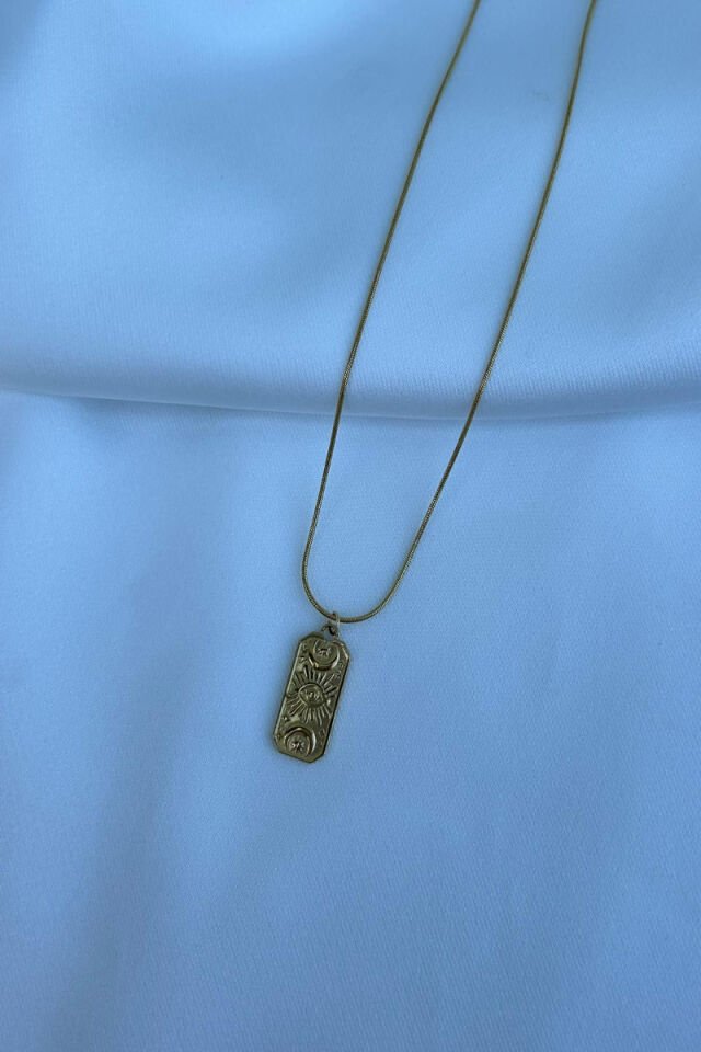 Göz Detaylı  Etnik Model Kolye