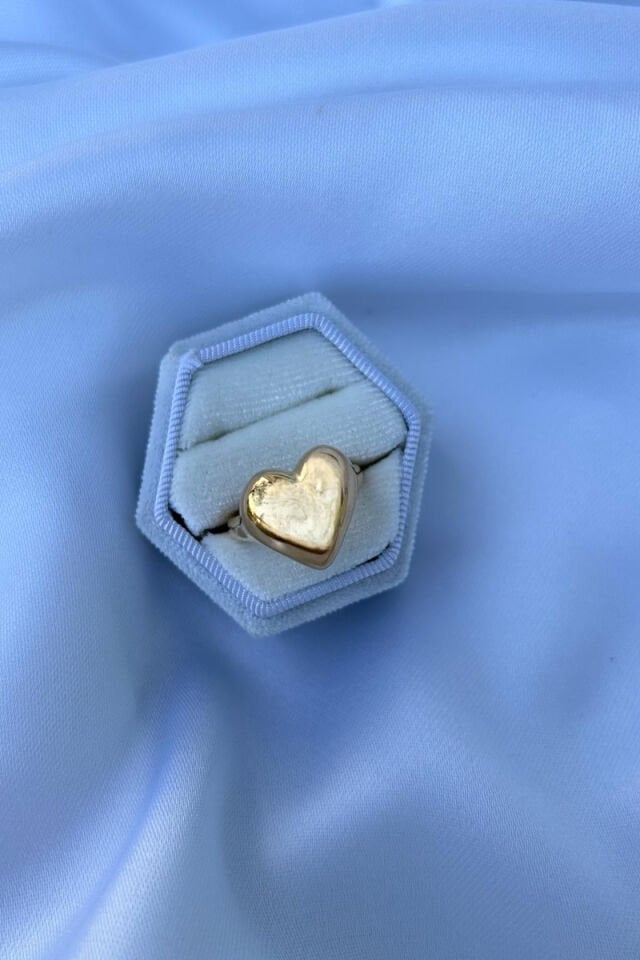 Kalın Kalp Model Tasarım Yüzük