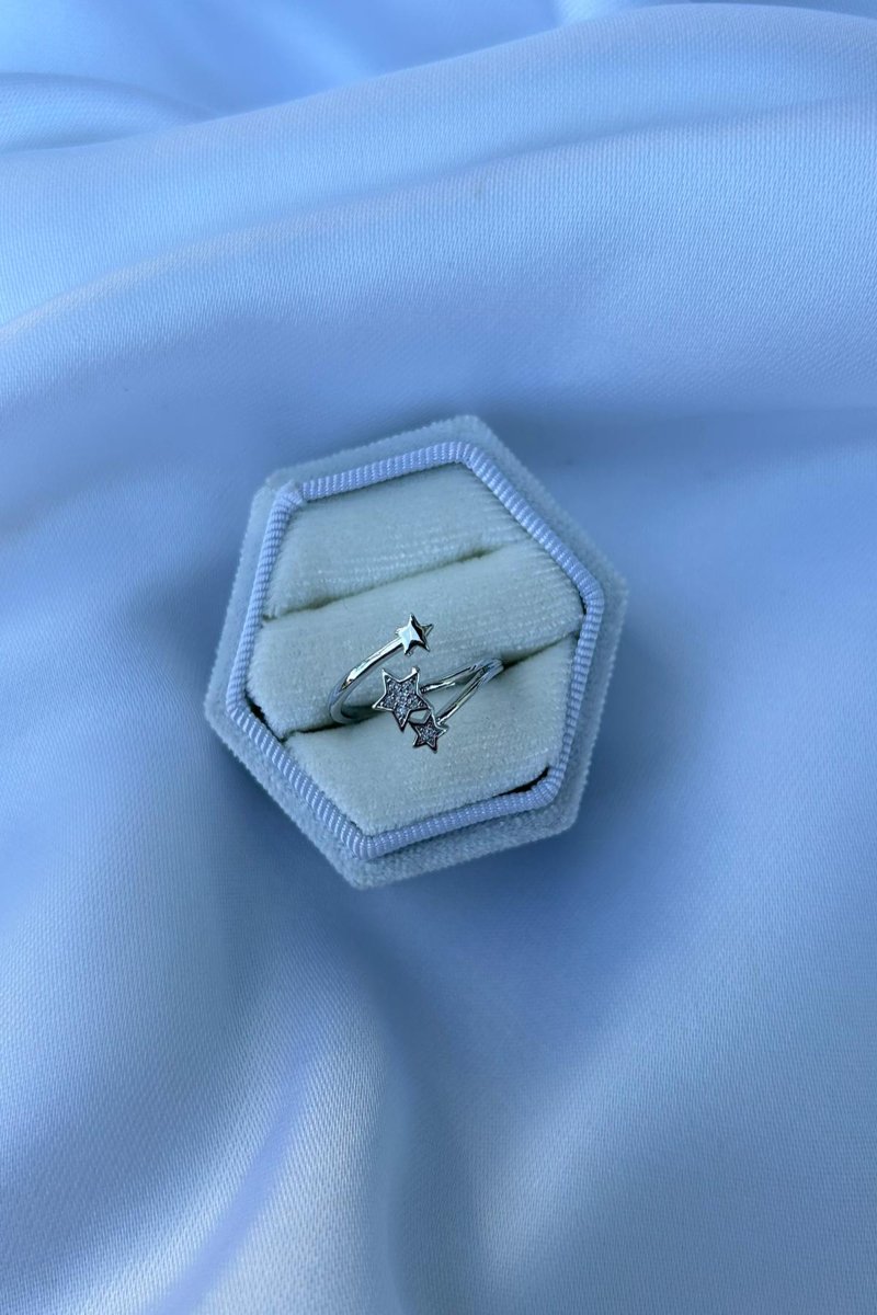 Yıldız Model Tasarım Yüzük (Silver)