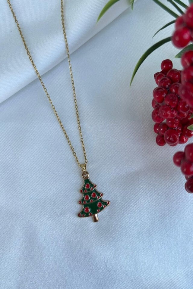 Noel Ağacı Tasarım Kolye