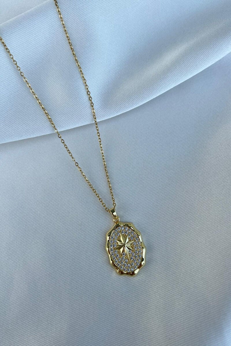 Kutup Yıldızı Model Plaka Kolye