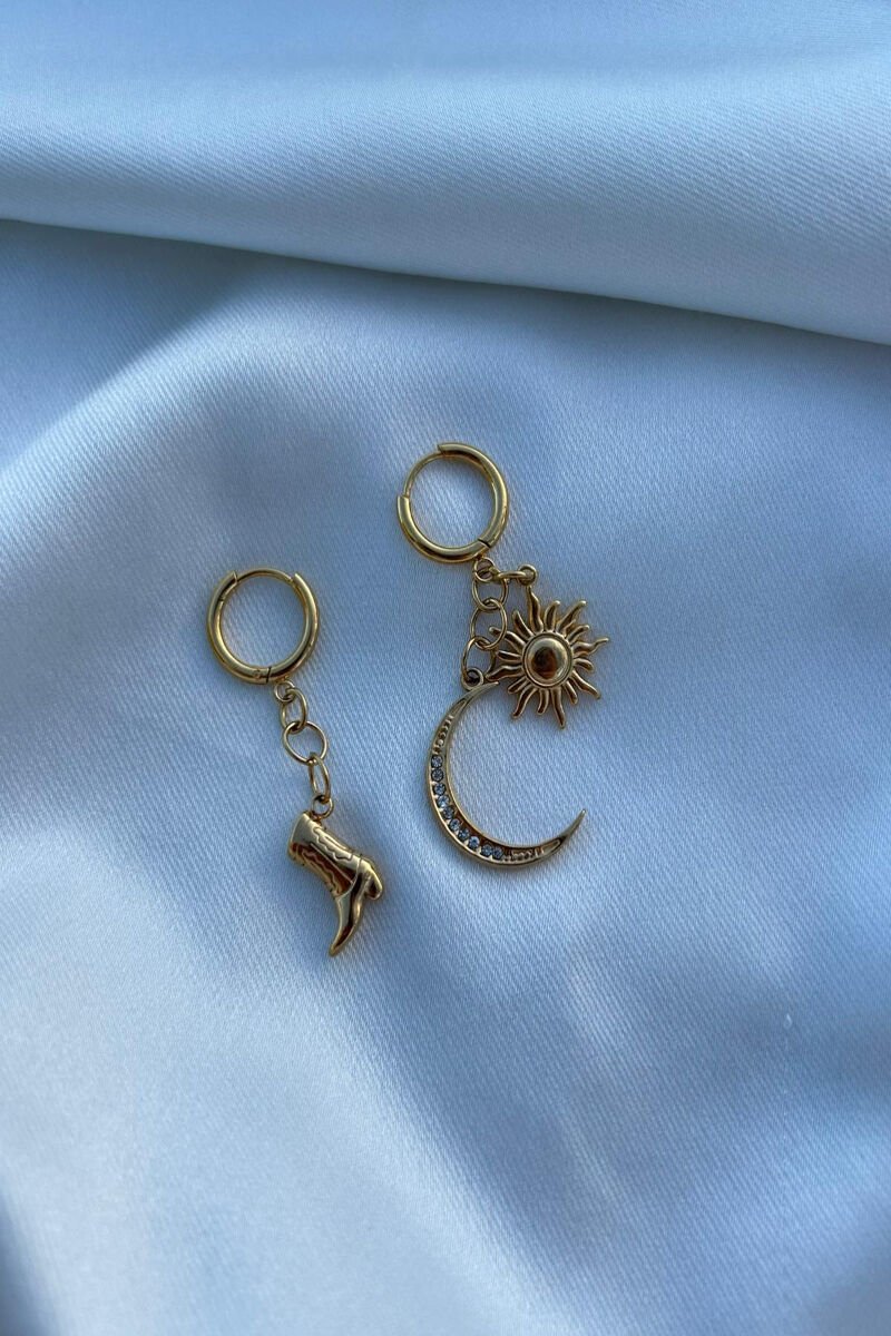 Kovboy Model Tasarım Küpe