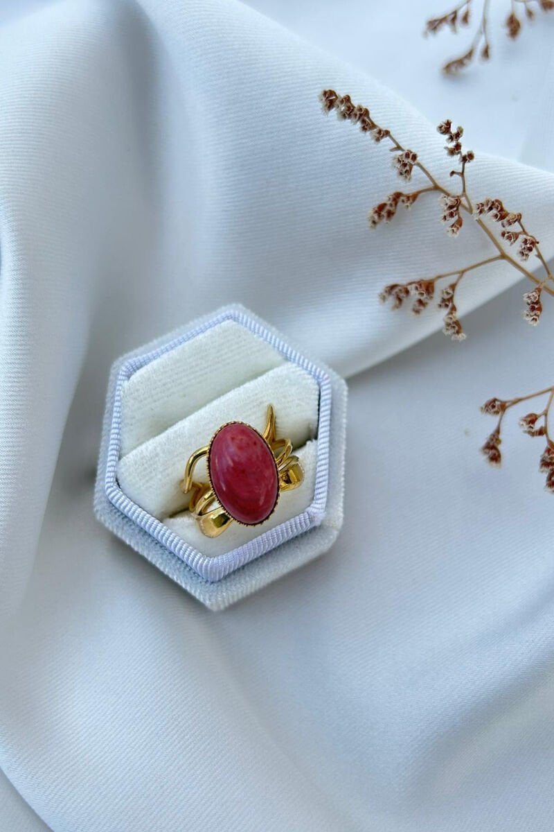 Büyük Doğal Taş Yüzük