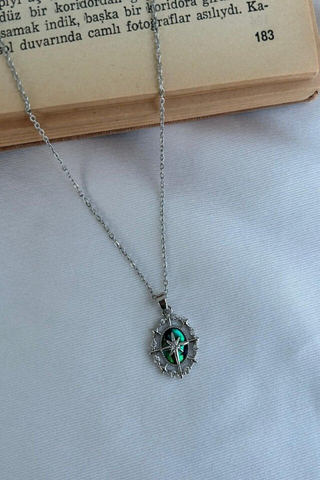 Pusula Model Kolye(Silver)