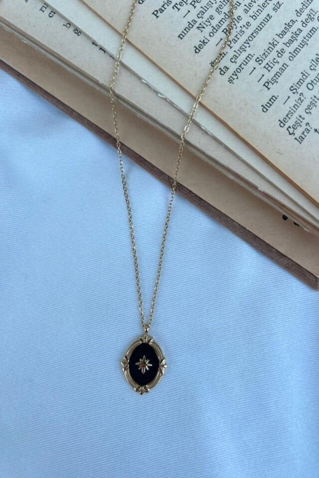 Siyah Kutup Yıldızı Kolye