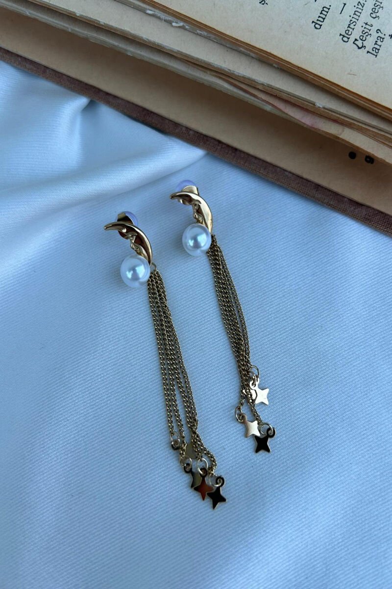 Ay Model Sarkıntılı Tasarım Küpe