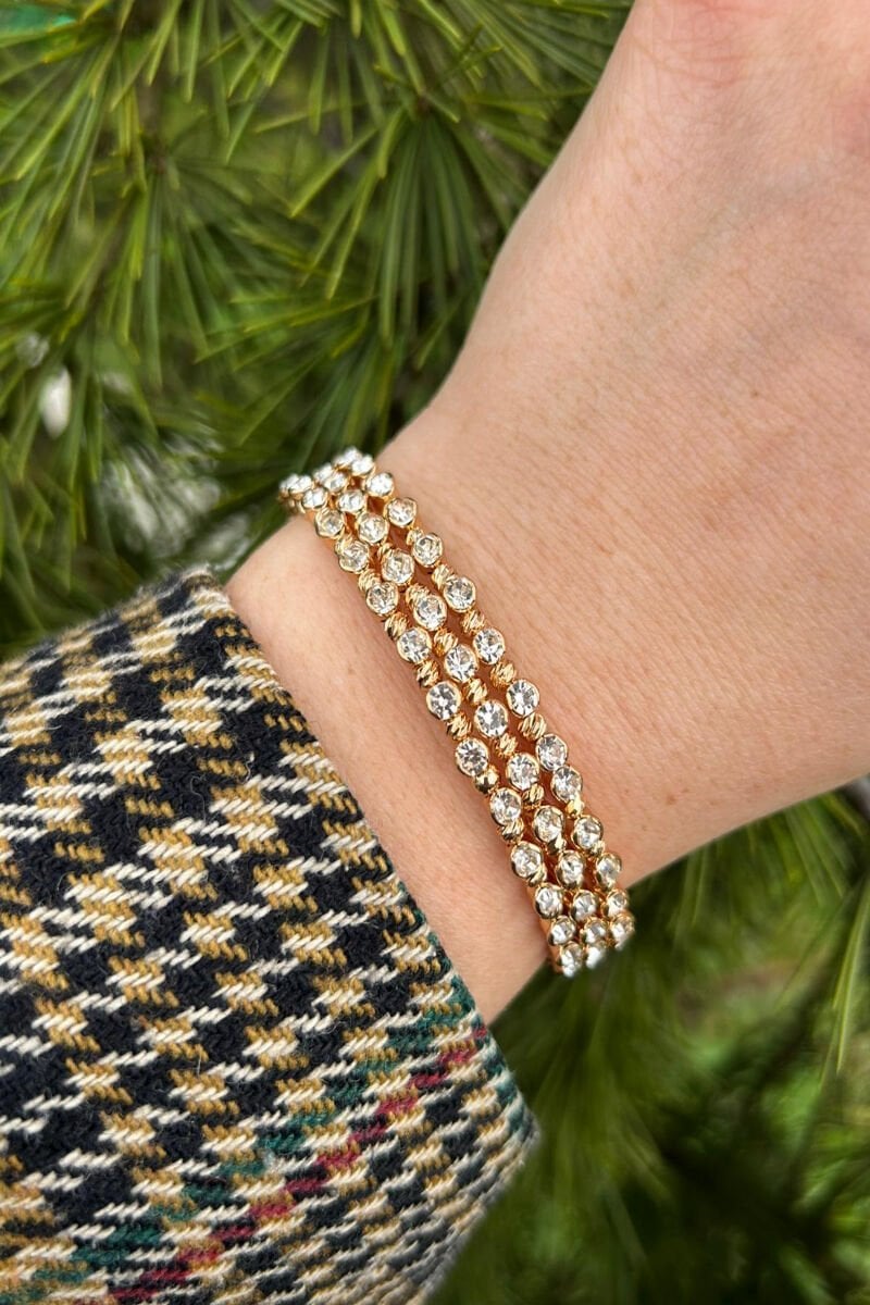 Kristal Taş Tasarım Model Çoklu Bileklik