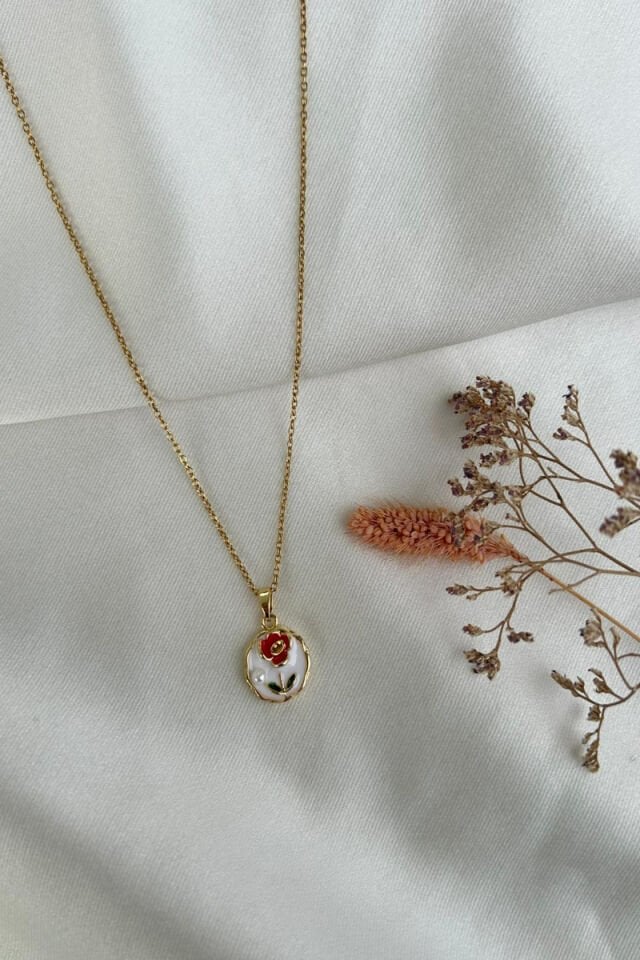 İnci Detaylı Minimal Model Sanat Kolye