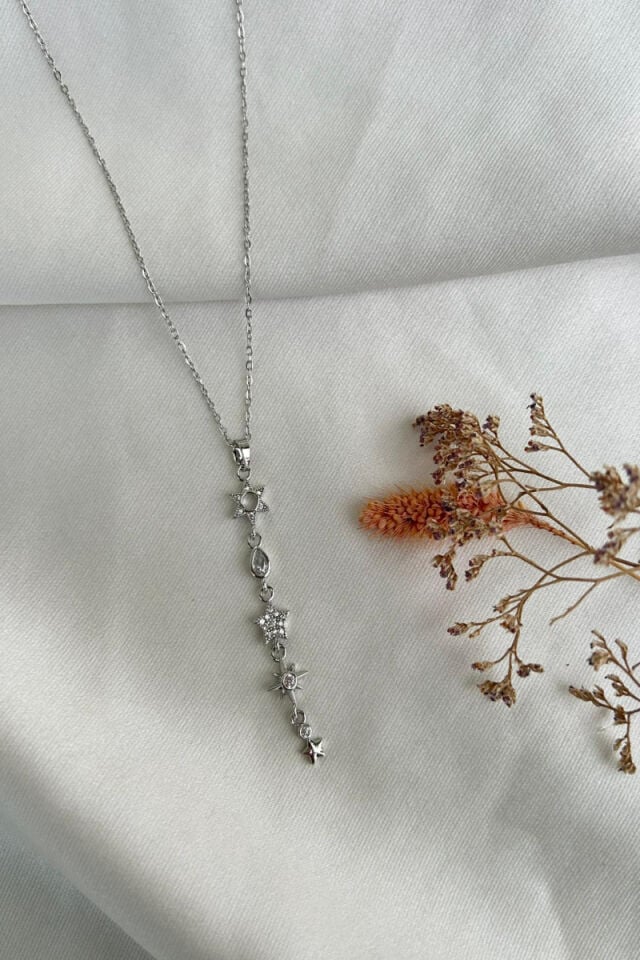 Minimal Güneş Yıldız Kolye (silver)