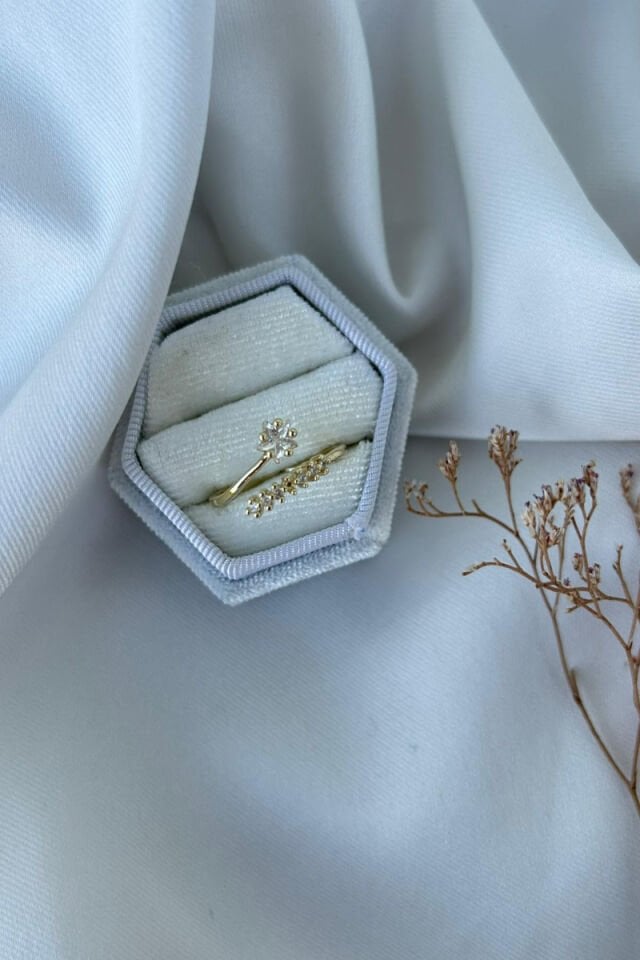 Kristal Yıldız Model Tasarım Yüzük